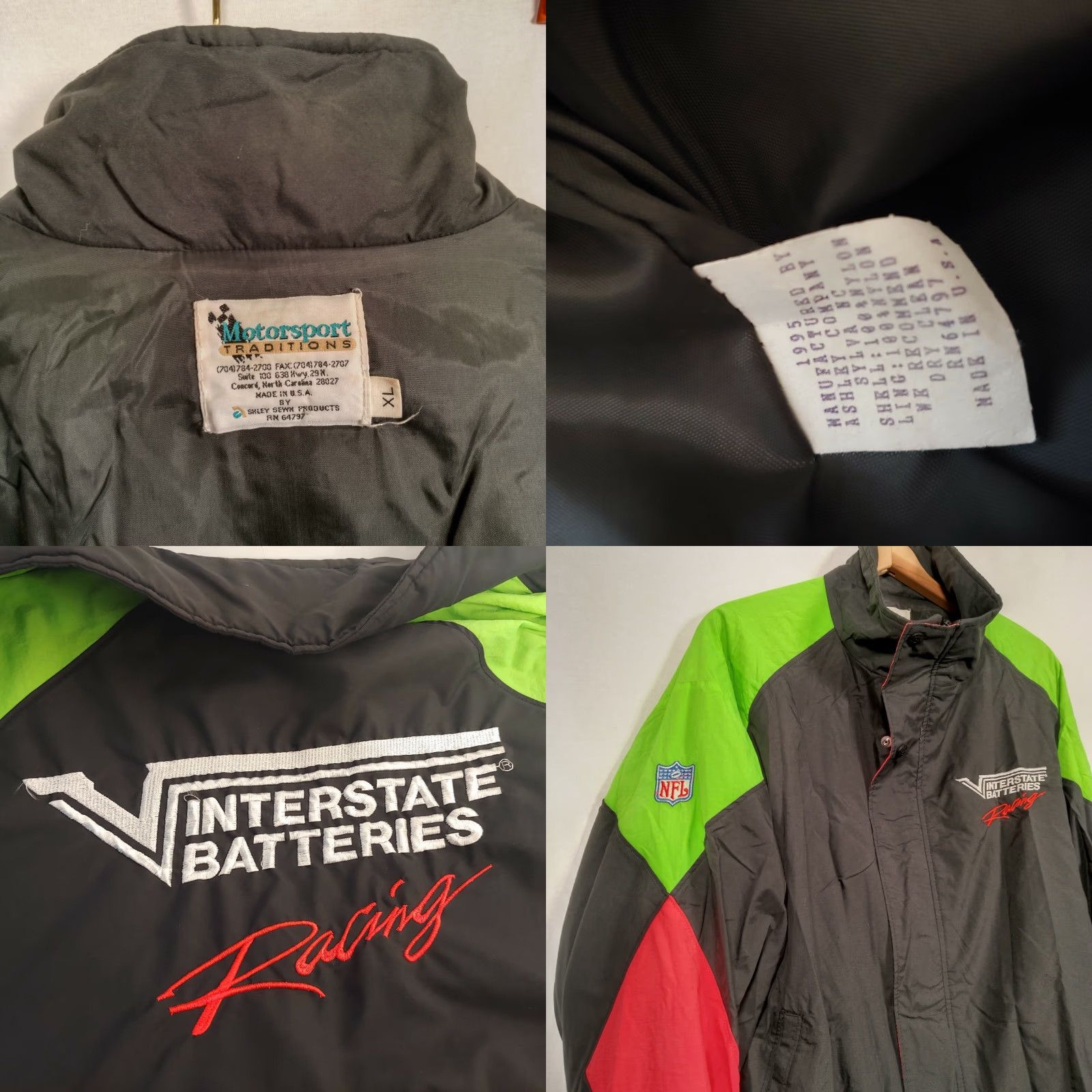 NASCAR VINTAGE NASCAR Joe Gibbs Racing Softshell Jacket XL Men Black Geometric Racing USA2020s Size US XL / EU 56 / 4 - 8 Thumbnail