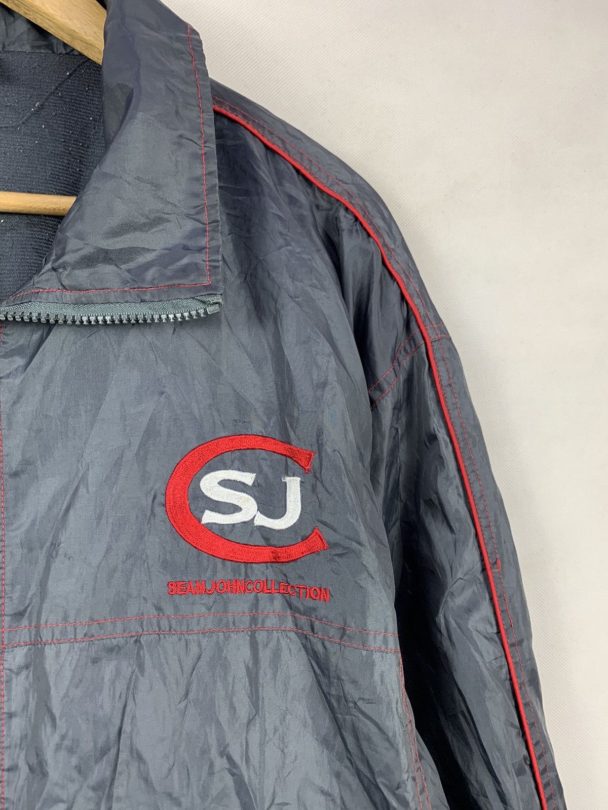 Sean John Rare! Sean John Big Logo Backhit Light Jacket Windbreaker Size US L / EU 52-54 / 3 - 4 Thumbnail