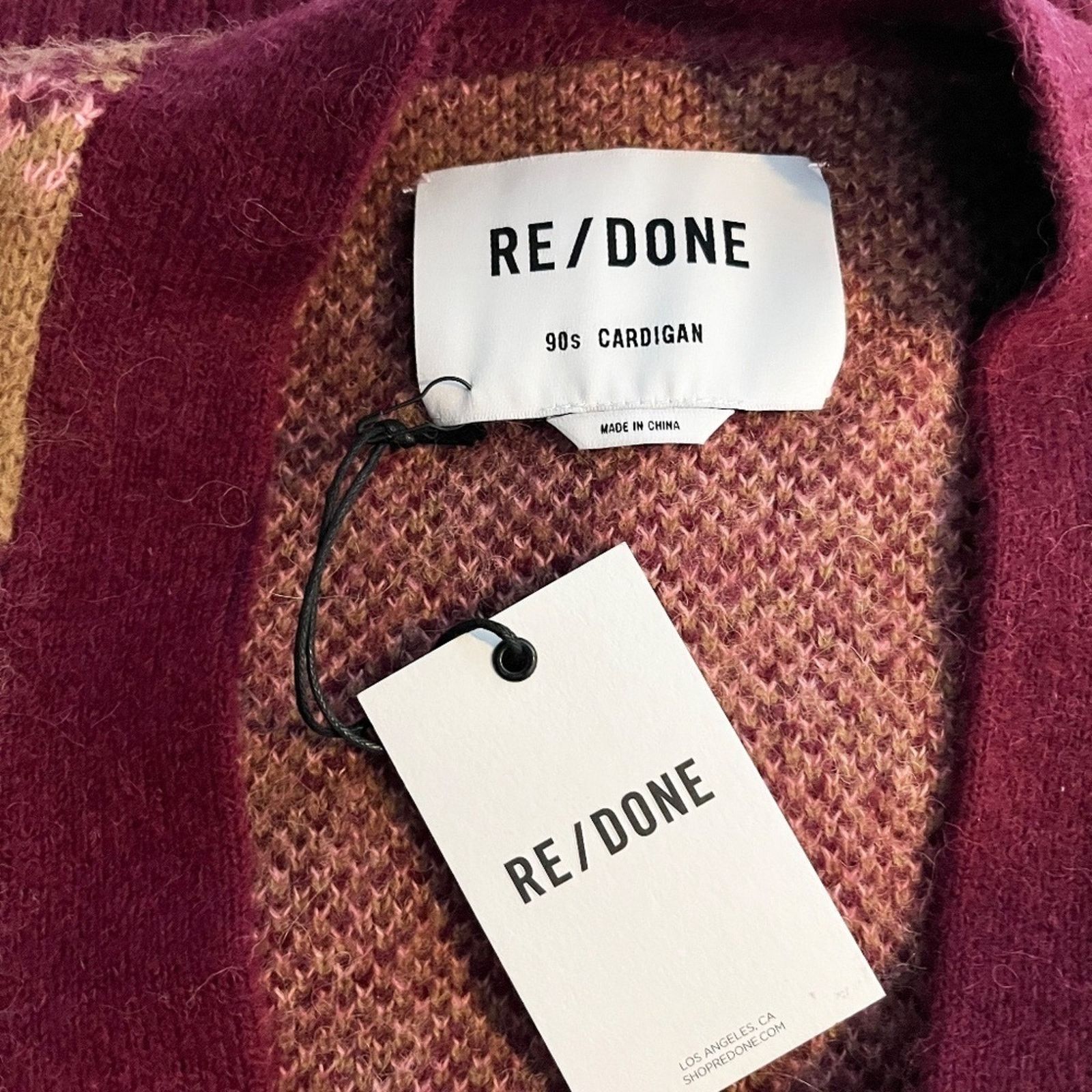 RE/DONE RE/DONE. 90s Oversized Wool Alpaca Blend Cardigan Size M / US 6-8 / IT 42-44 - 2 Thumbnail