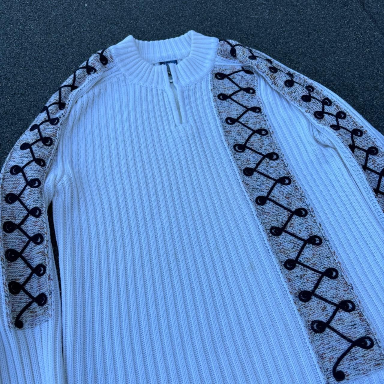 Japanese Brand × Vintage Opium style ribbed zip up sweater Size US M / EU 48-50 / 2 - 2 Thumbnail