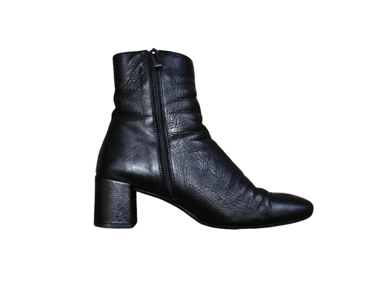 Genuine Leather Italian True Leather Boots, Opti Zipper Size US 8 / IT 38 - 2 Thumbnail