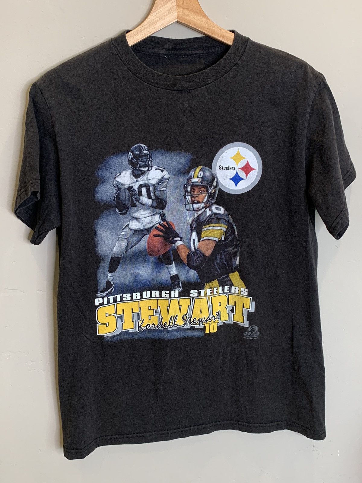 NFL × Vintage RARE* Vintage 1997 Kordell Stewart Pittsburgh Steelers Shirt Size US M / EU 48-50 / 2 - 1 Thumbnail