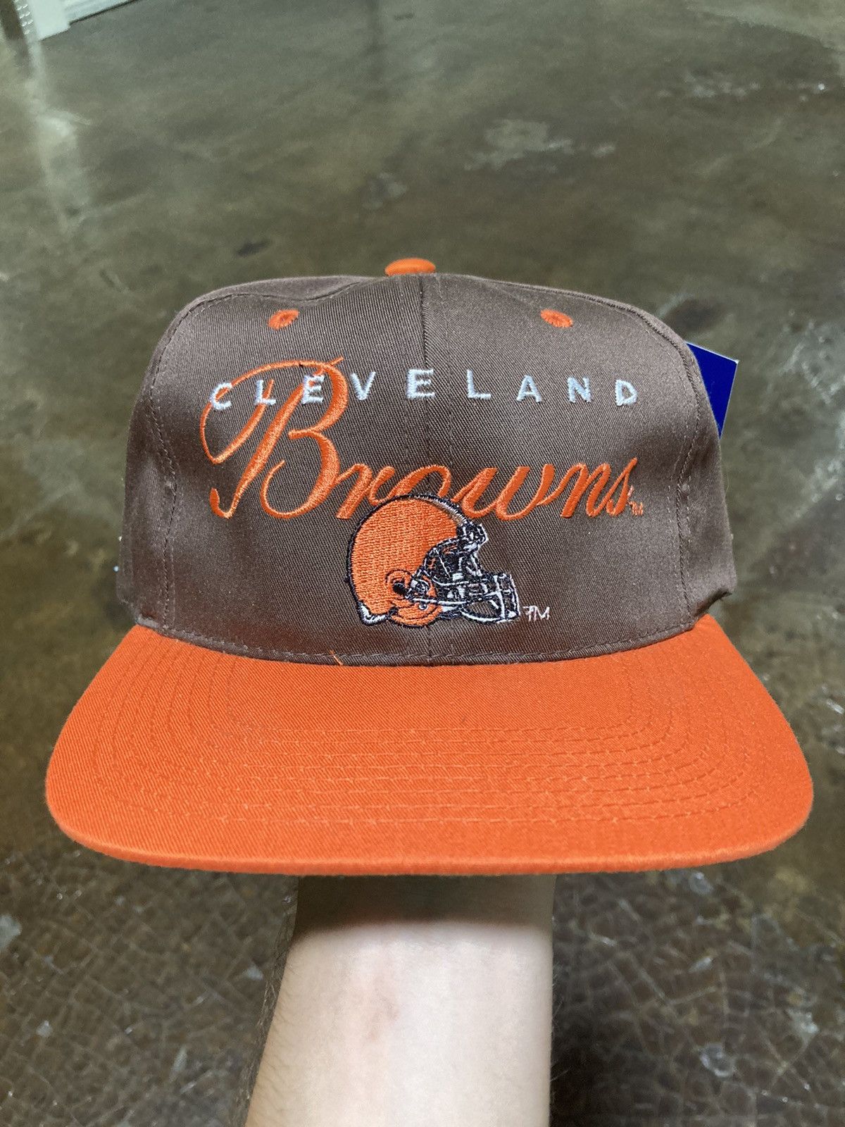 Drew Pearson × NFL × Vintage Vintage 90s Cleveland Browns Drew Pearson NFL Hat New W Tags Size ONE SIZE - 1 Thumbnail