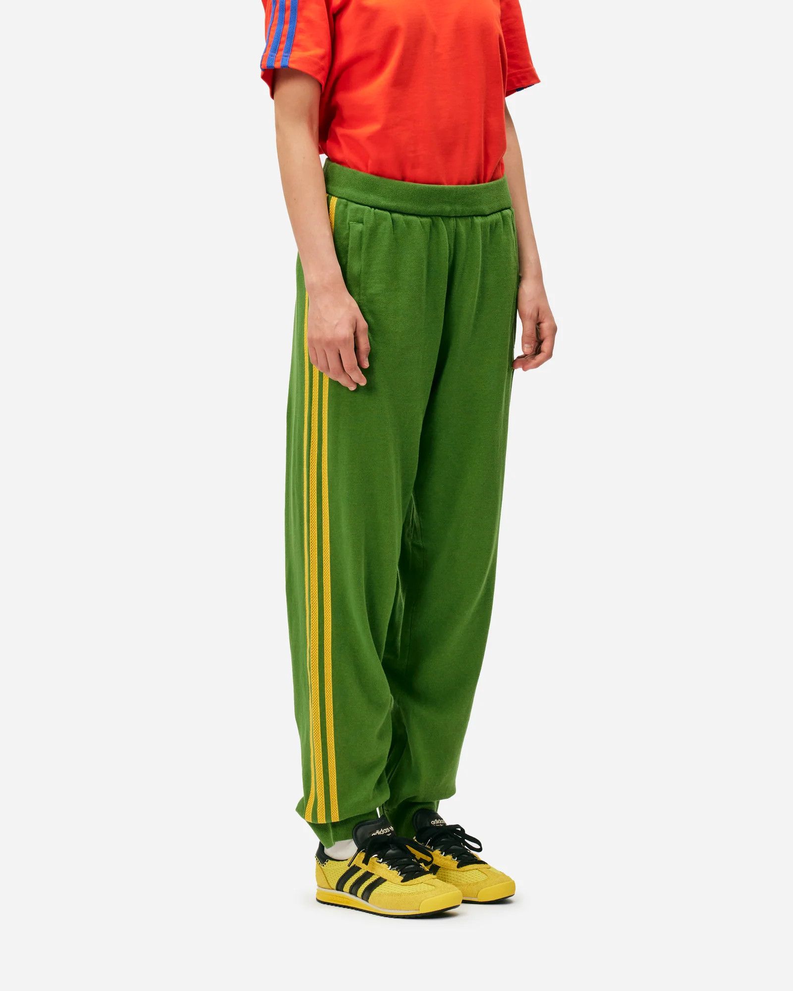 Adidas × Wales Bonner o1mle0725 New Knit Track Pants in Green Size US 28 / EU 44 - 5 Thumbnail