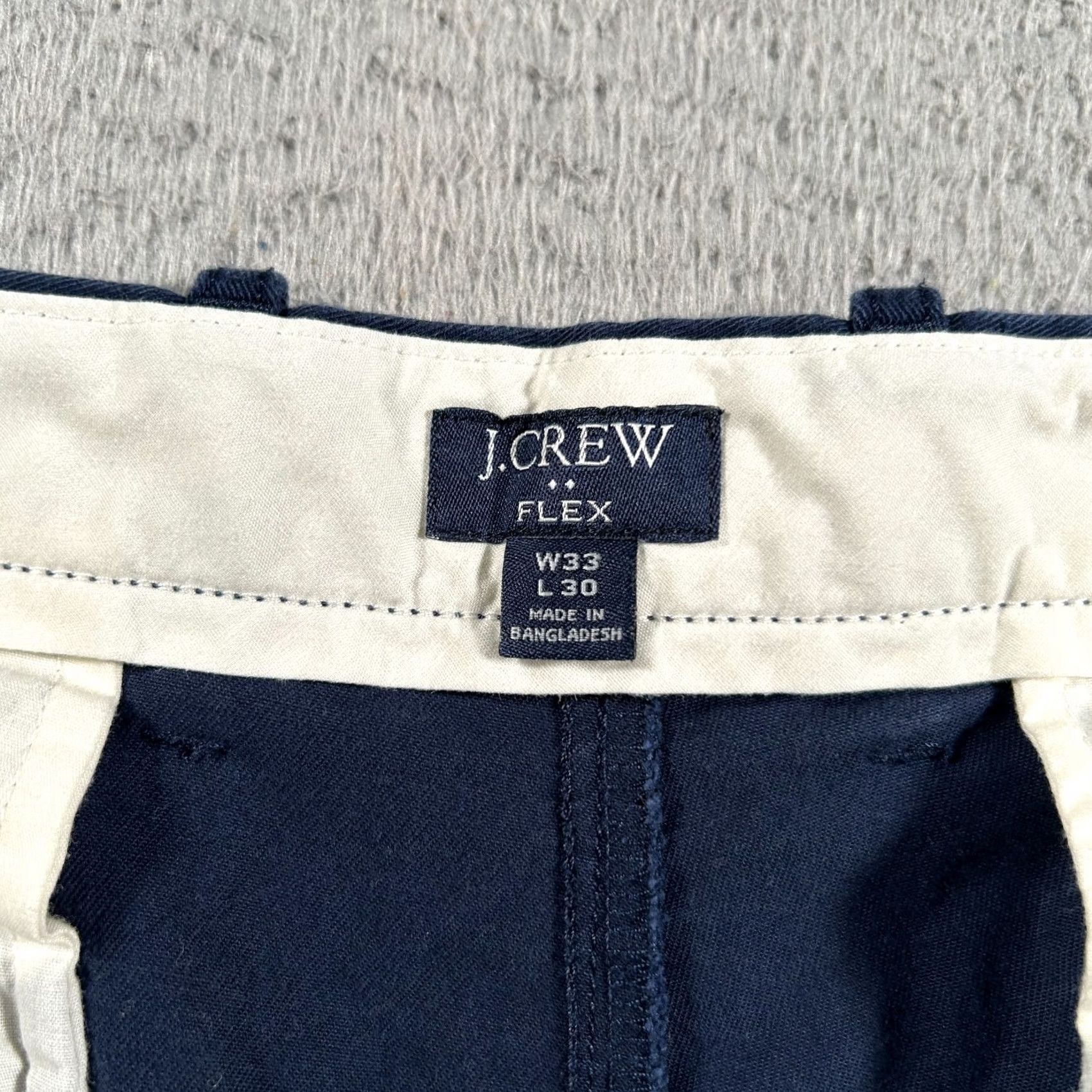 J.Crew J.CREW Chino Pants Mens 34x28 Blue Straight Flat Front Button Zipper Casual Everyday Preppy Golf City Mens Size US 34 / EU 50 - 3 Thumbnail