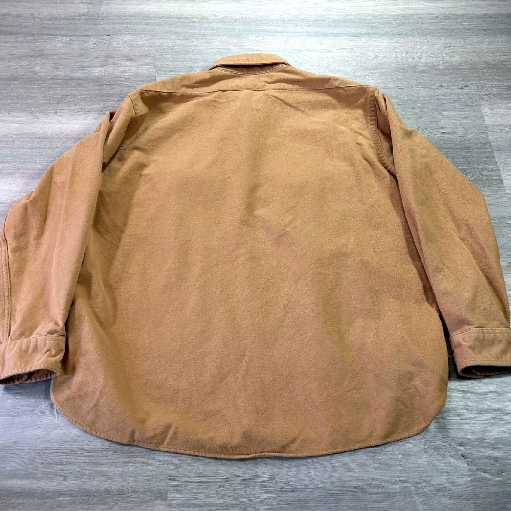 Vintage L.L. Bean Shirt Mens XL Brown Chamois Flannel Pheasant Embroidered Hunting USA Size US XL / EU 56 / 4 - 2 Thumbnail