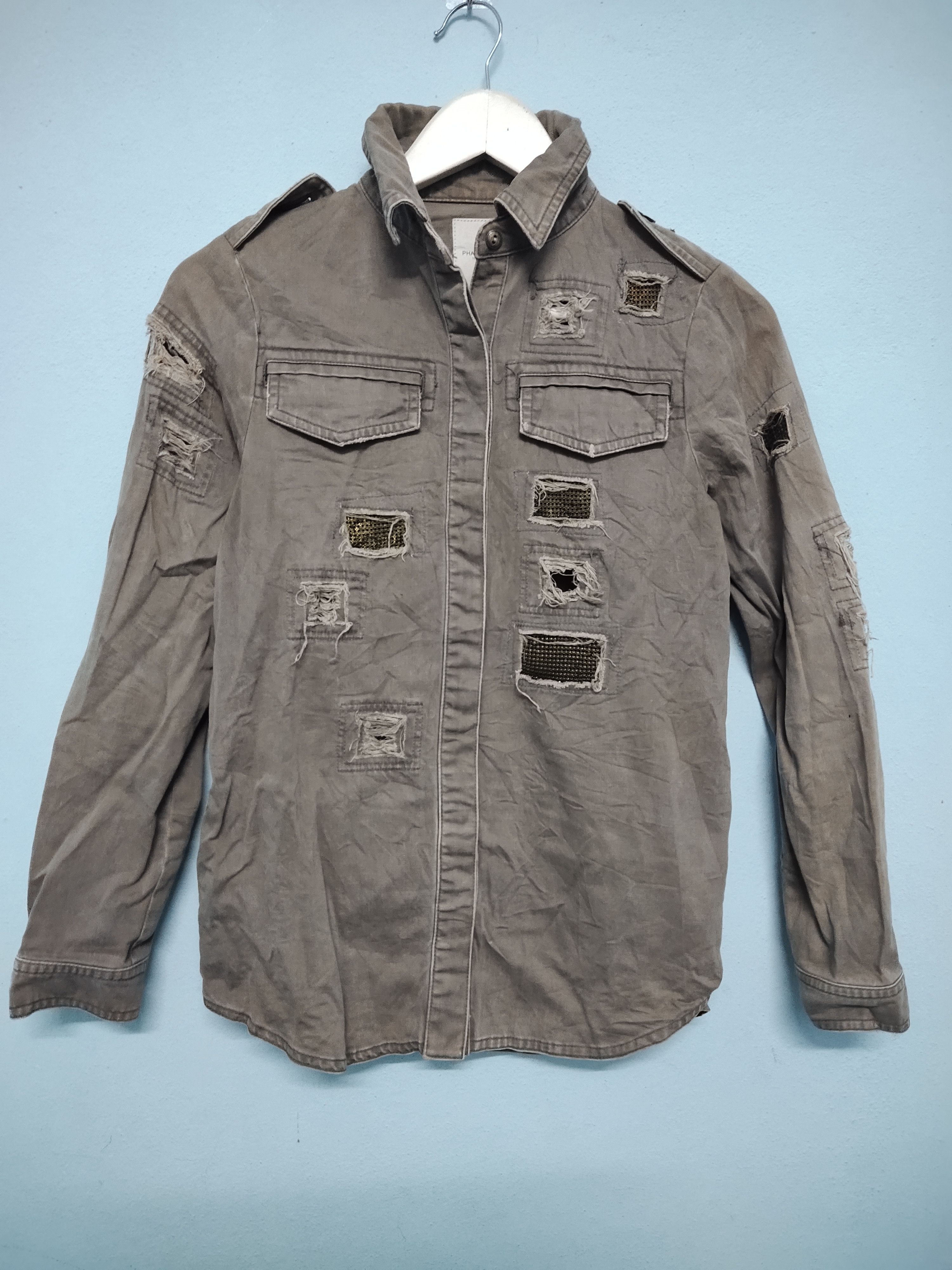 Japanese Brand Phaedra Tokyo Distressed Denim Faded Colour Size XS / US 0-2 / IT 36-38 - 1 Thumbnail