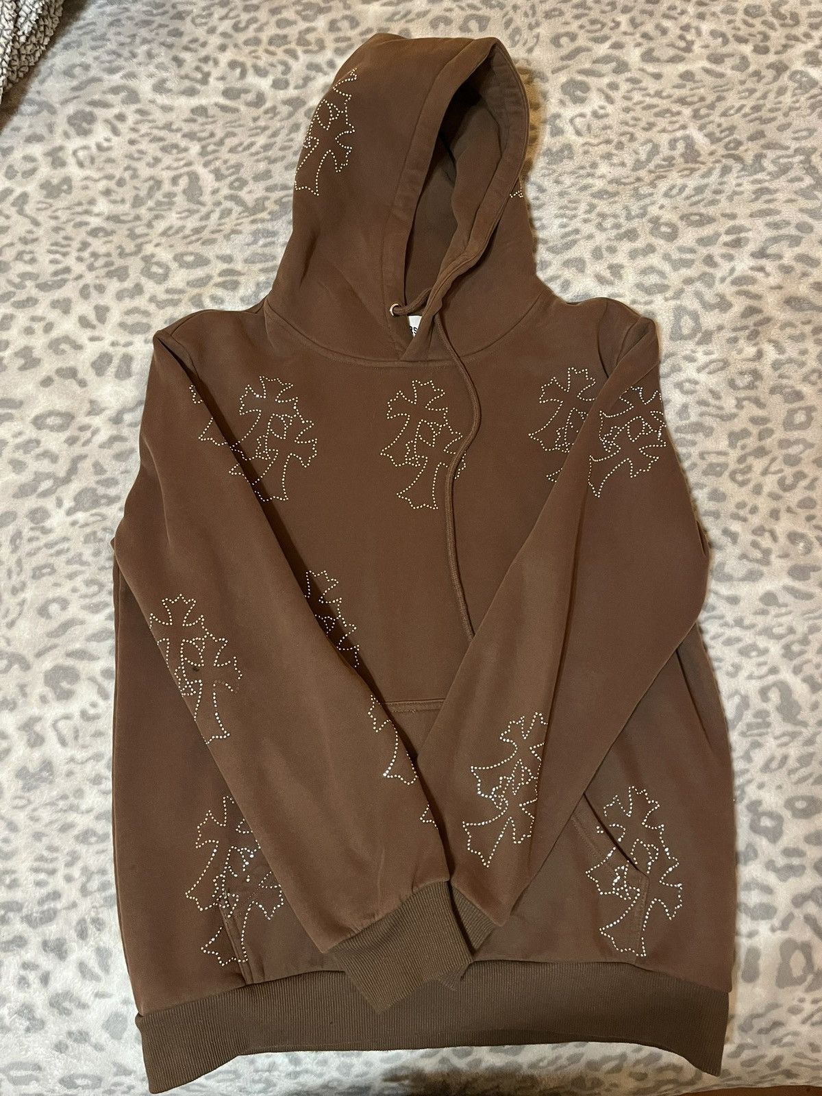 Other No Owners Rhinestone Cross Hoodie Size US M / EU 48-50 / 2 - 3 Thumbnail