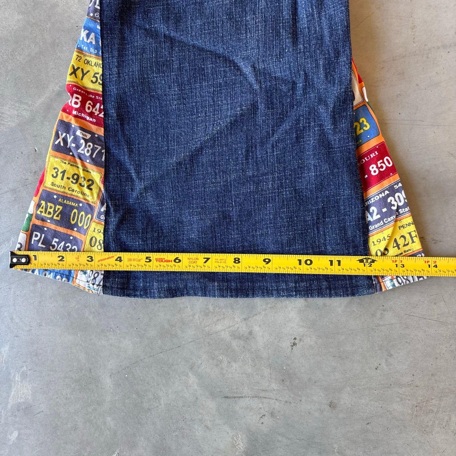 Vintage vintage preworked flared distressed jeans Size US 33 - 2 Thumbnail