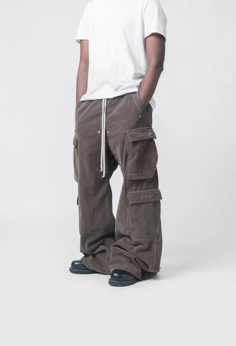 Rick Owens Drkshdw Rick owens drkshdw bela jumbo cargo corduroy trouser ...