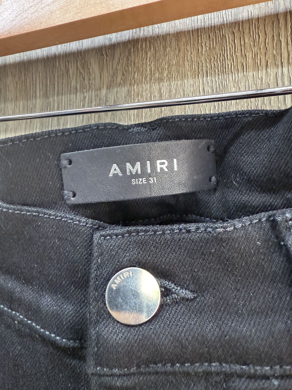 Amiri Amiri Black MX1 Leather Patch Size US 29 - 5 Thumbnail