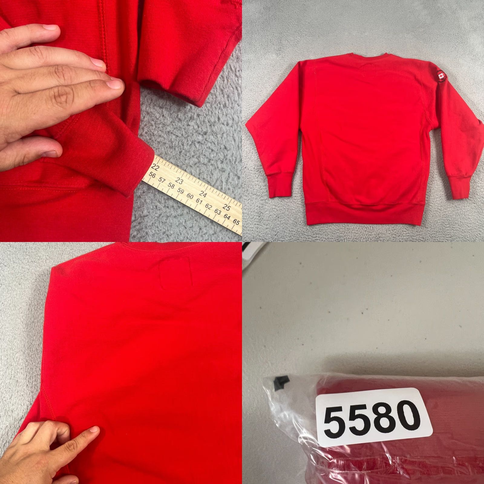 Vintage VINTAGE Canada Hockey Sweatshirt Sweat Shirt S / M Heavyweight Steve & Barry Crewneck Red Mens Size US S / EU 44-46 / 1 - 8 Thumbnail