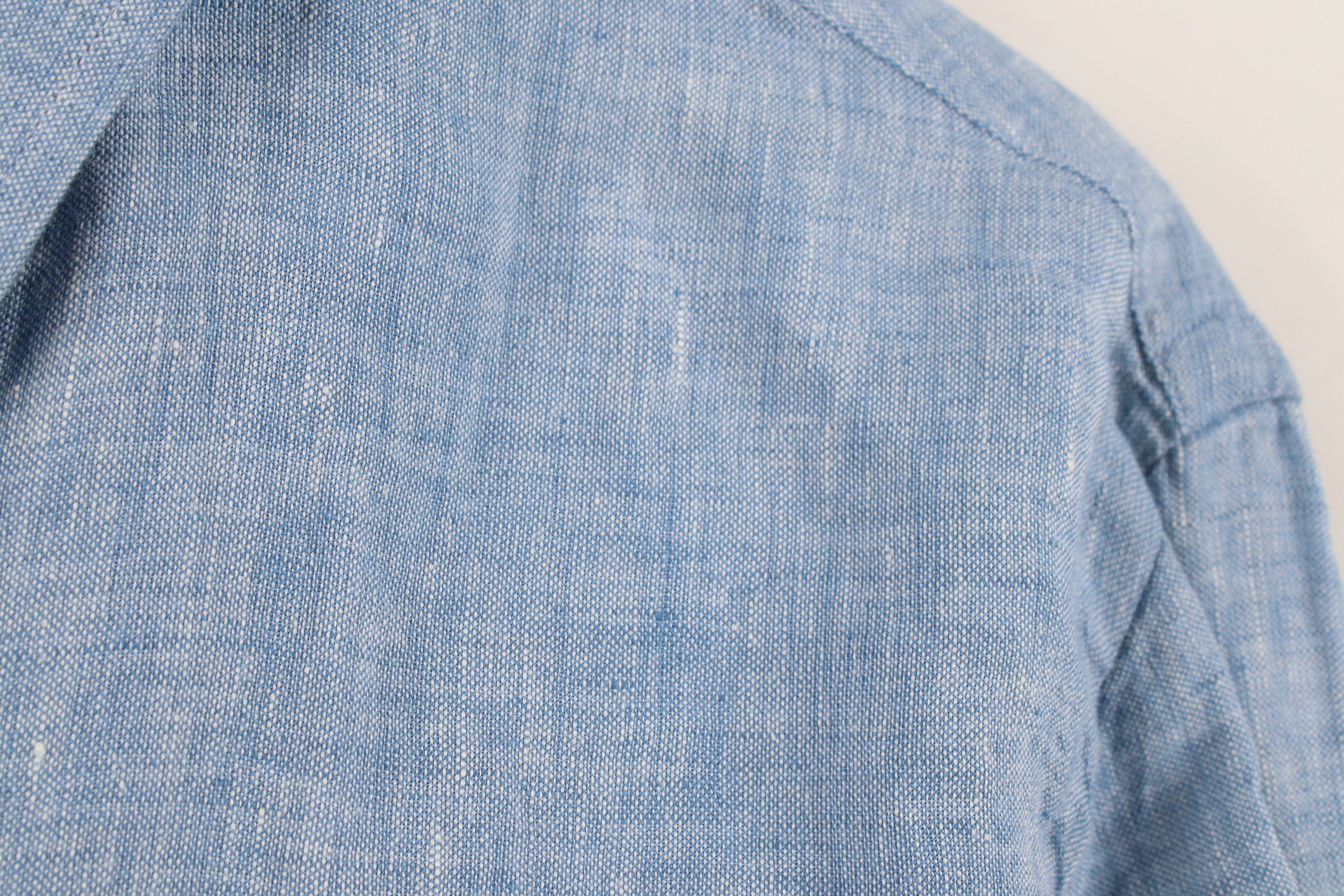 Vintage Streetwear Baird McNutt Irish Linen Roll Cuff Button Shirt Size US S / EU 44-46 / 1 - 5 Thumbnail