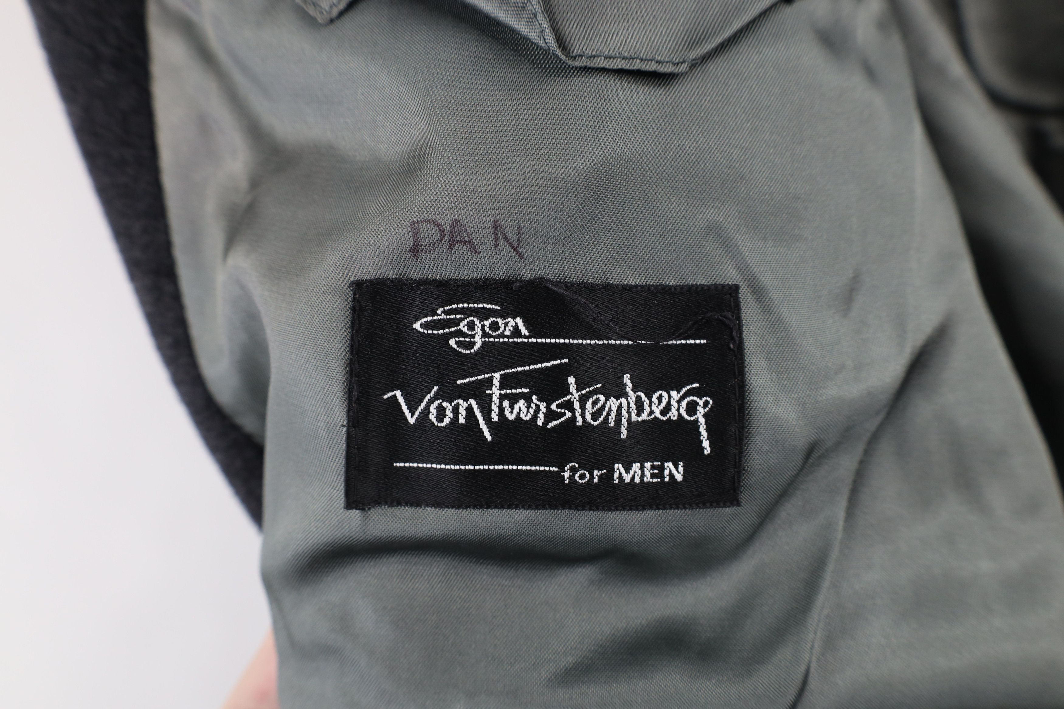 Diane von Furstenberg × Vintage Vintage 90s Egon Von Furstenberg Cashmere Wool Overcoat Gray Size US XL / EU 56 / 4 - 12 Thumbnail