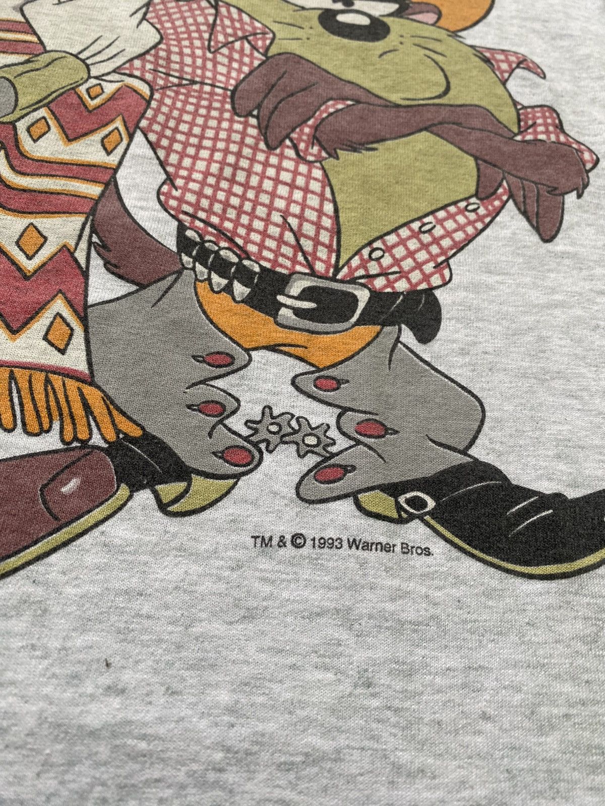 Cartoon Network Vintage 1993 Looney Tunes Cowboy By Warner Bros T Shirt Size US M / EU 48-50 / 2 - 6 Thumbnail