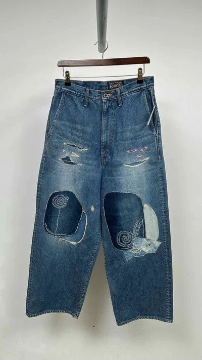 Kapital o1tko10426 Port Baggy Jeans in Indigo Size US 32 / EU 48 - 1 Thumbnail
