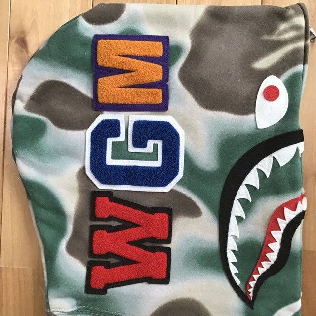 Bape BAPE LIQUID CAMO SHARK FULL ZIP HOODIE a bathing ape Size US M / EU 48-50 / 2 - 4 Thumbnail