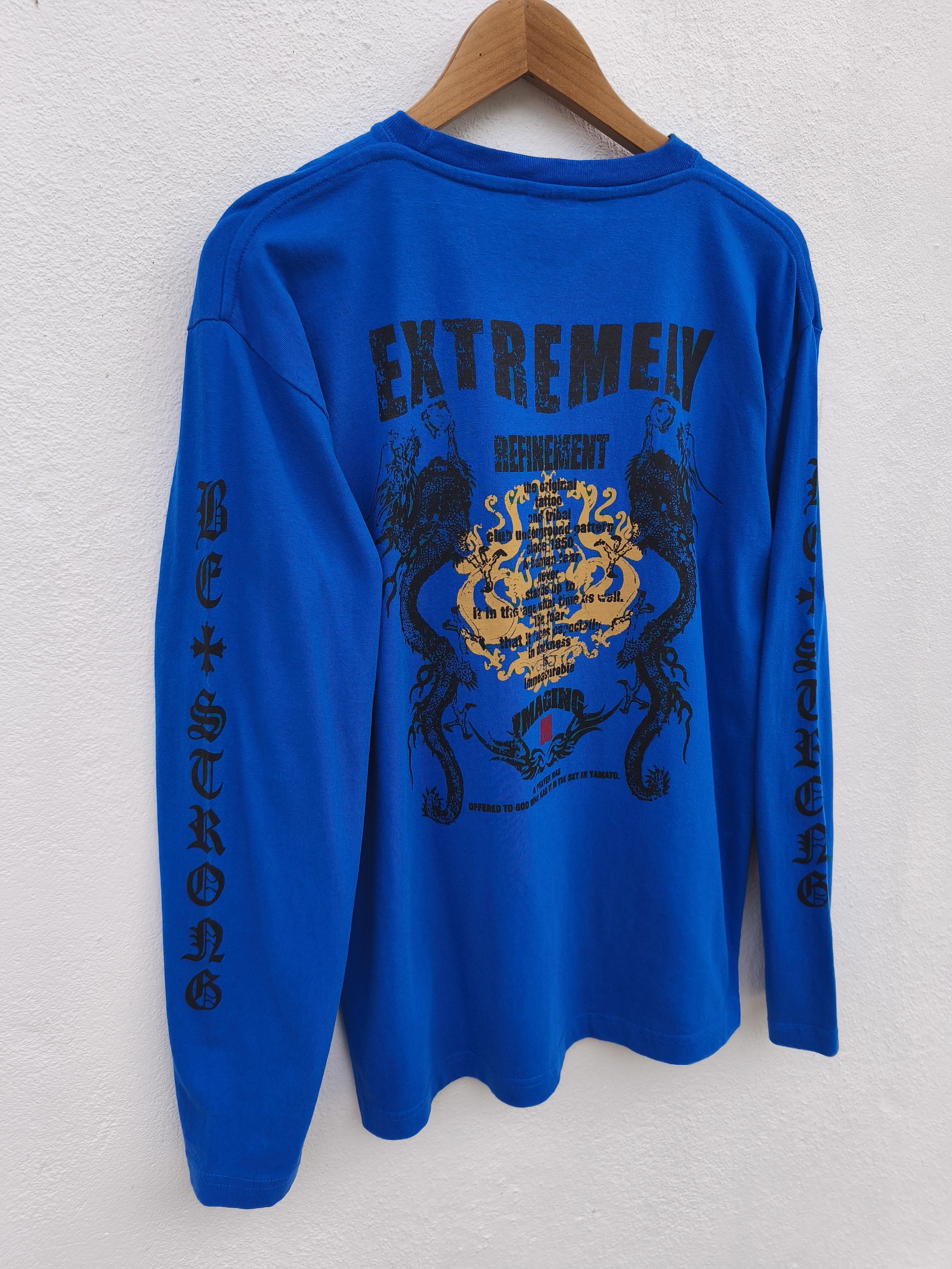 Vintage Bullet Noise t shirt long sleeve chrome heart design