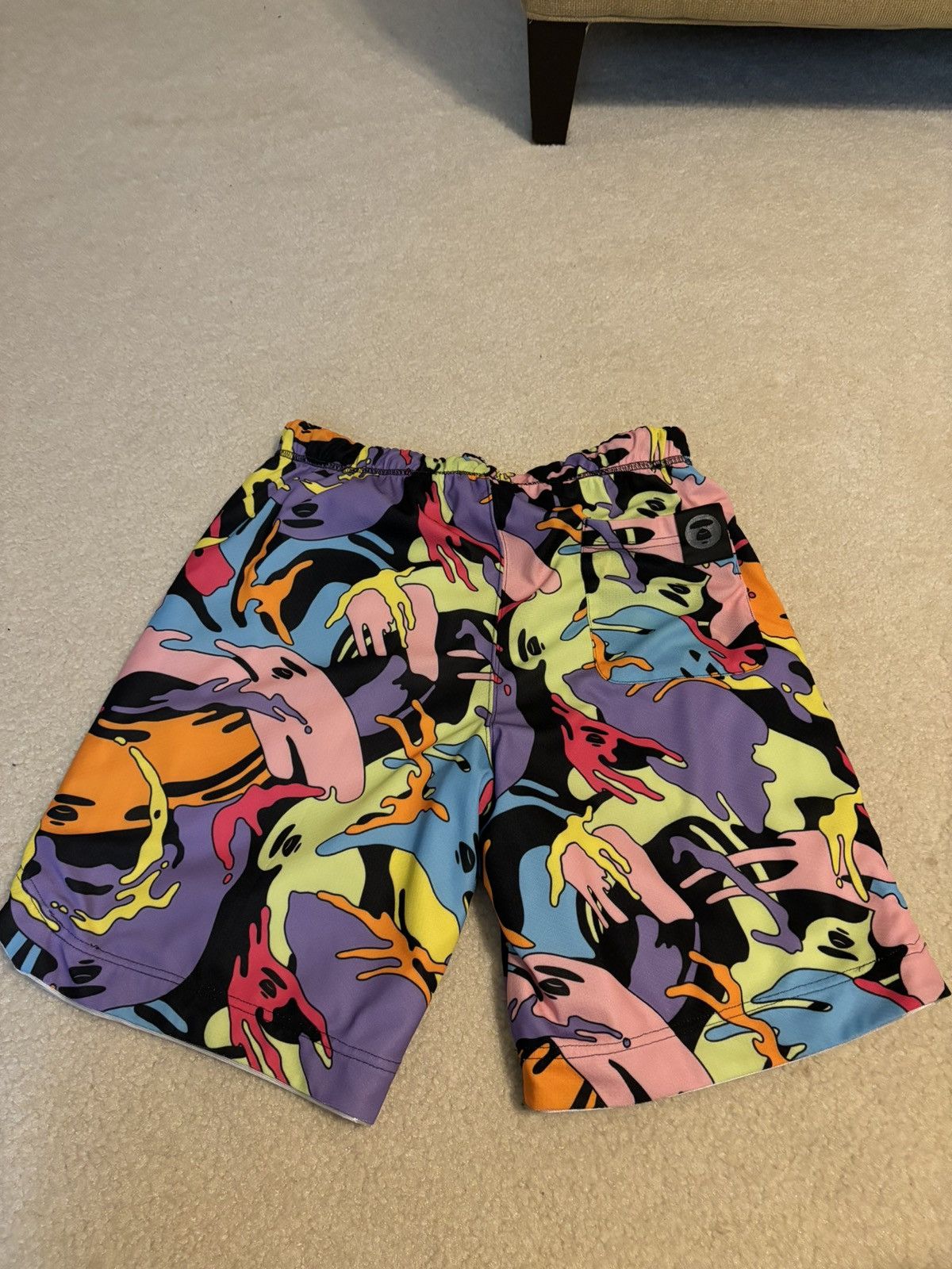 Aape A Bathing Ape Reversible Space Multicolor Camo Shorts Grey Size US 34 / EU 50 - 3 Thumbnail