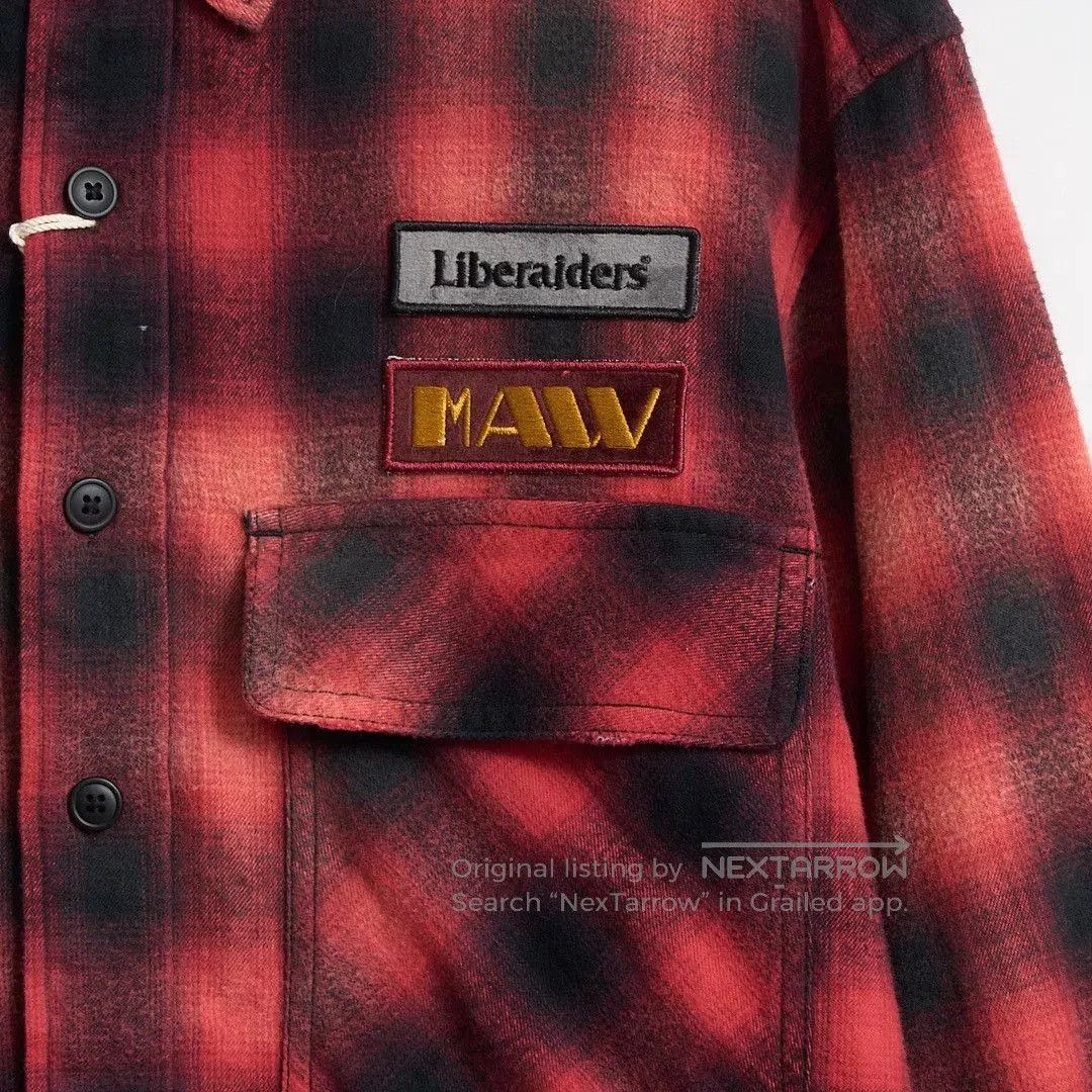 Liberaiders Liberaiders Men's Vintage Distressed Plaid Shirt. Size US M / EU 48-50 / 2 - 4 Thumbnail