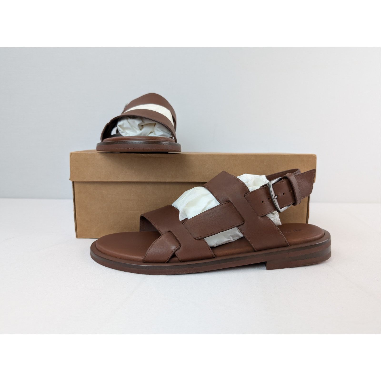 Loro Piana o1rshd1 Slide Sandal Walk Kudu in Aestival Brown Size US 12 / EU 45 - 18 Thumbnail