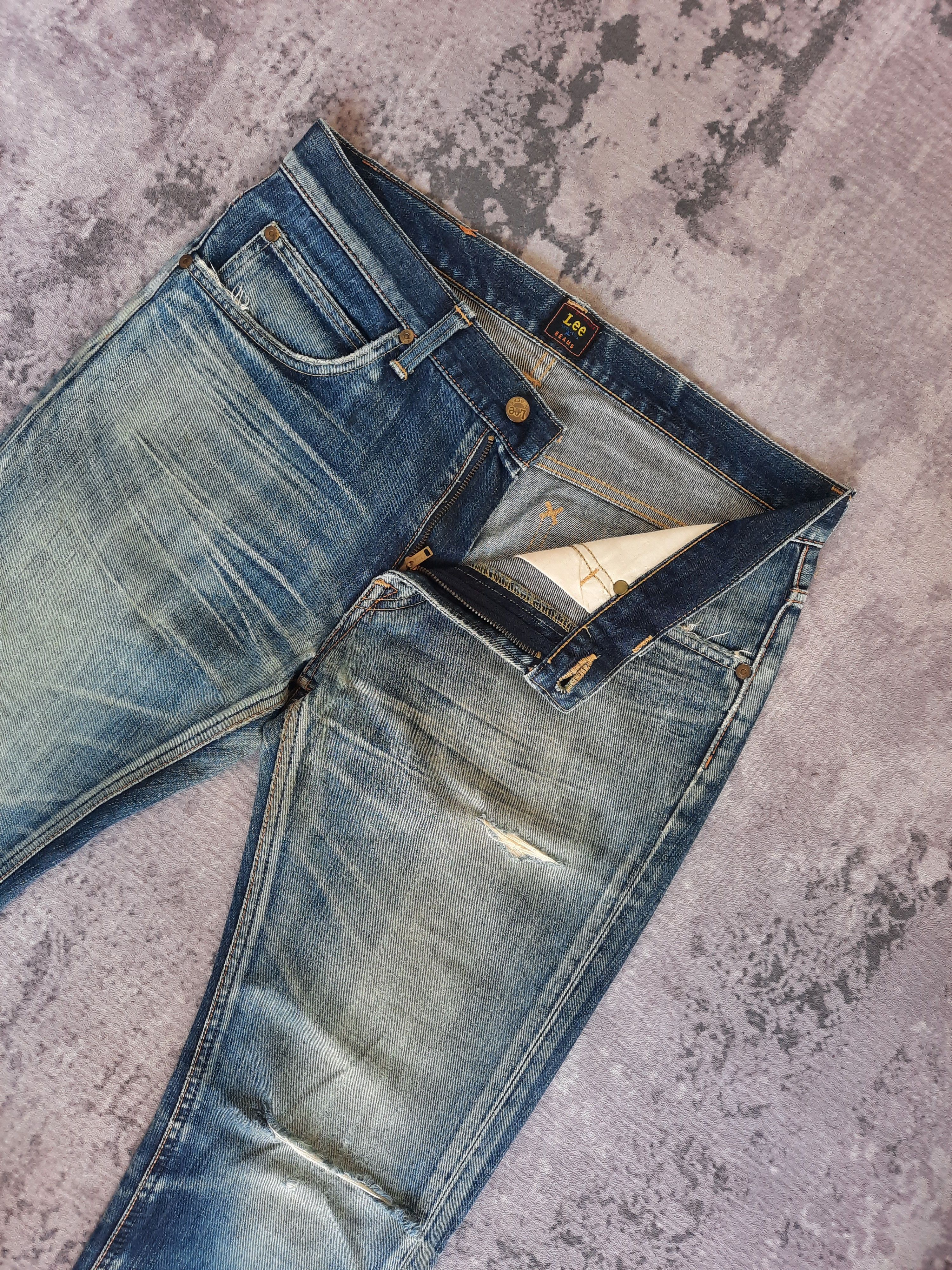 Beams Japan ⛓️ Lee riders x beams rock style stonewash denim jeans Size US 32 / EU 48 - 3 Thumbnail