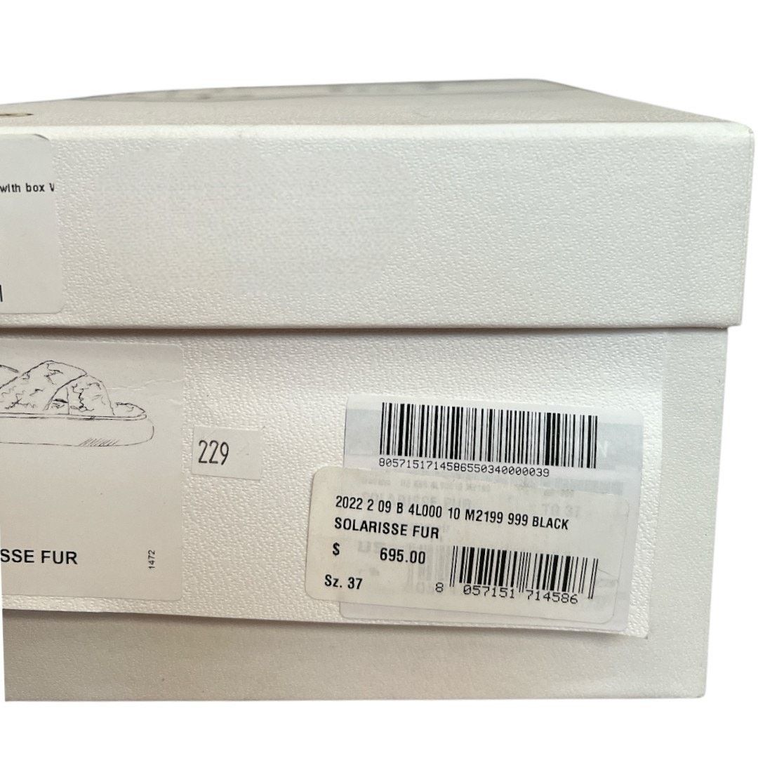 Moncler MONCLER Solarisse Faux Fur Slingback Sandals, IT37/US7 Size US 7 / IT 37 - 17 Thumbnail