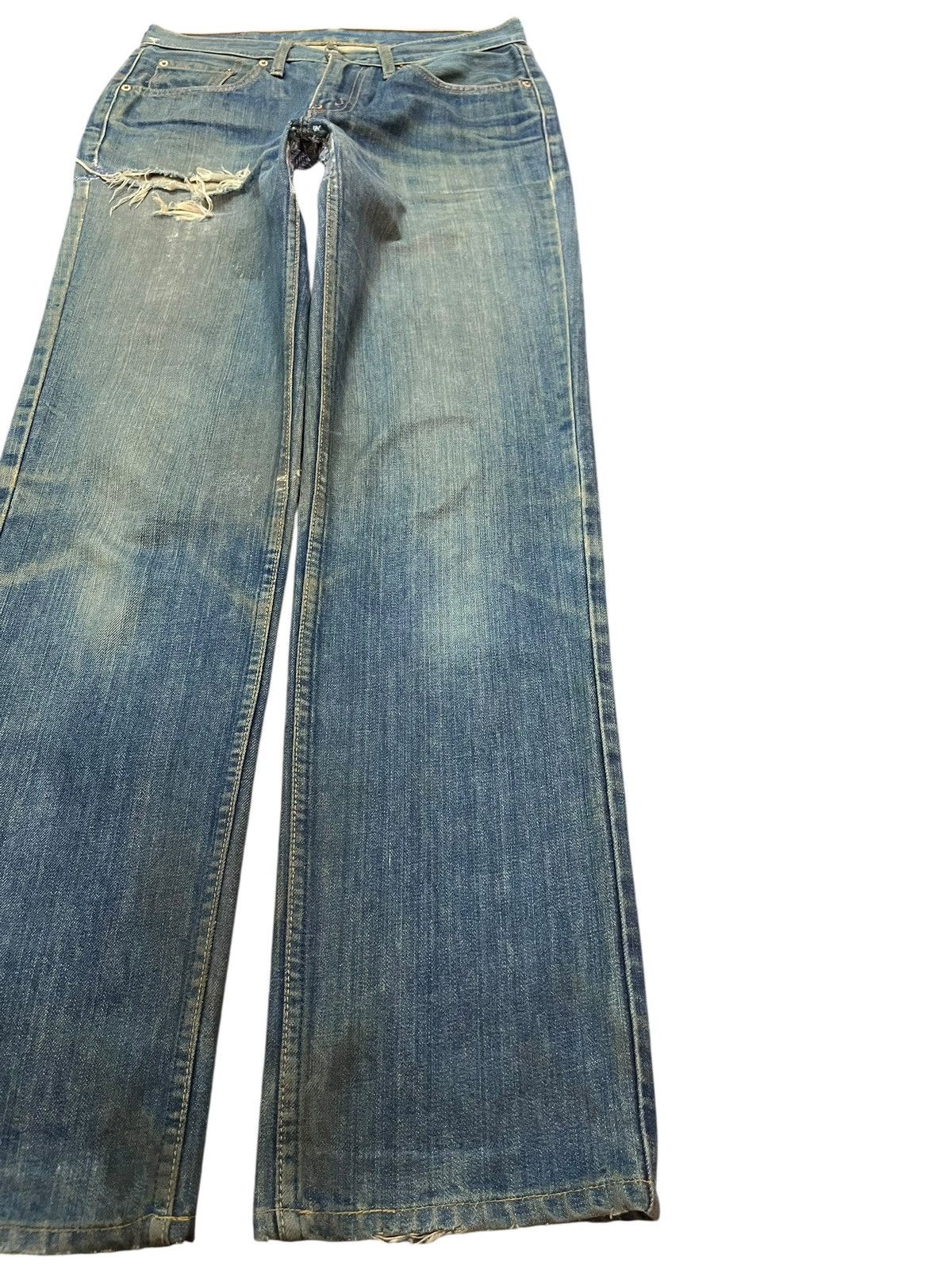 Levi's Vintage Clothing Vintage Levi’s 552 Mossy Green Reconstructed Denim Size US 29 - 5 Thumbnail