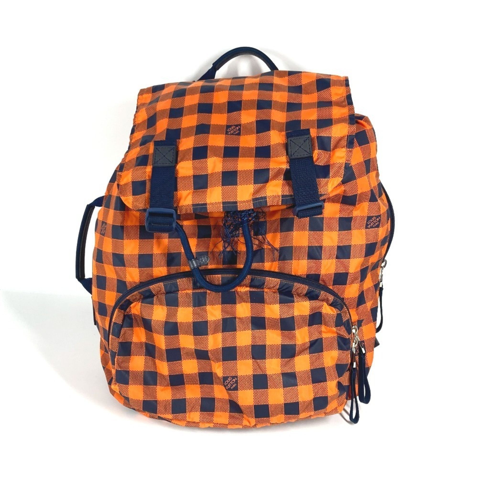 LOUIS VUITTON N41188 Damier Aventure Light Pack Backpack Nylon Men's/Women's Orange