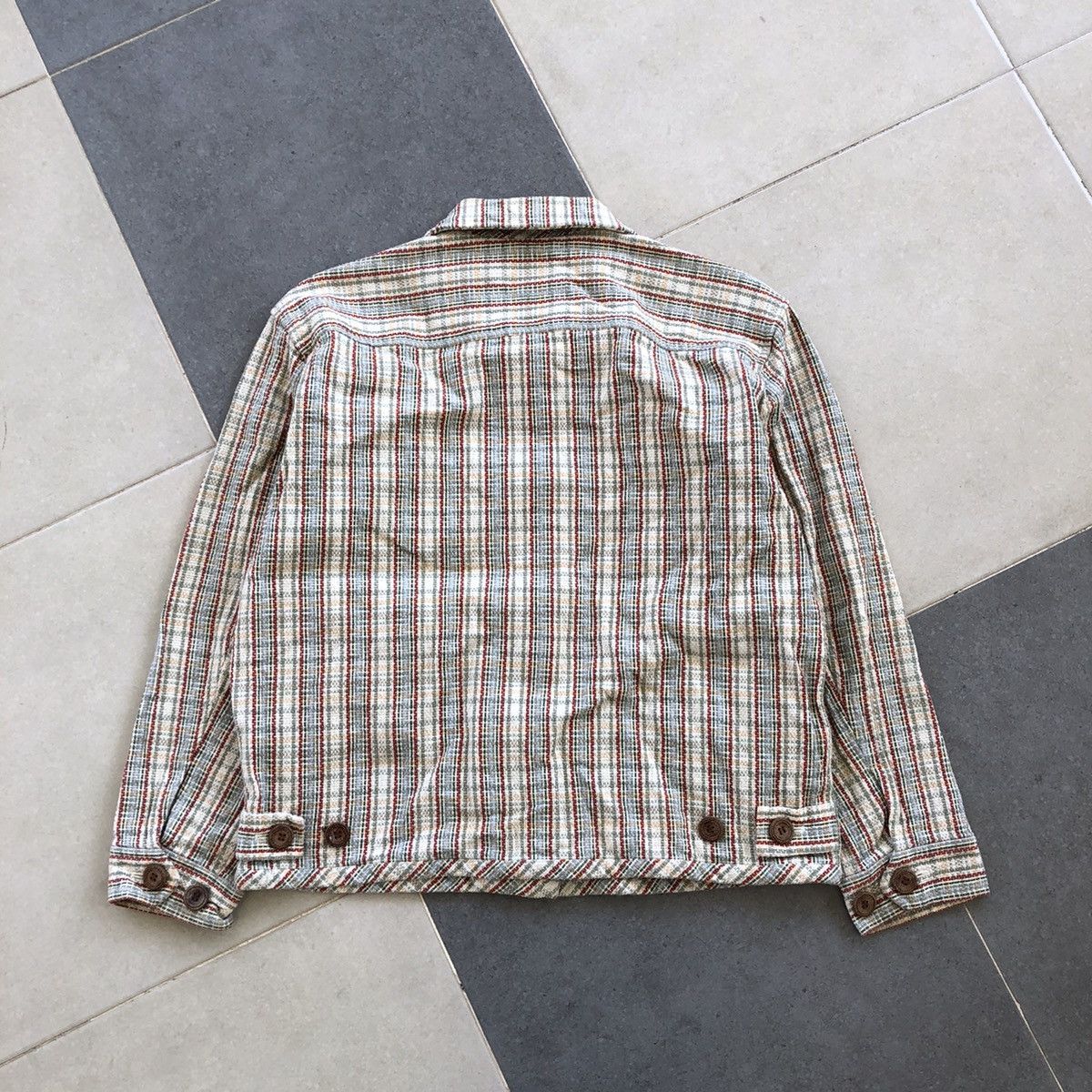 Fiorucci × Japanese Brand FIORUCCI Equipe World Boutique Plaid Cotton Jacket Size M / US 6-8 / IT 42-44 - 2 Thumbnail
