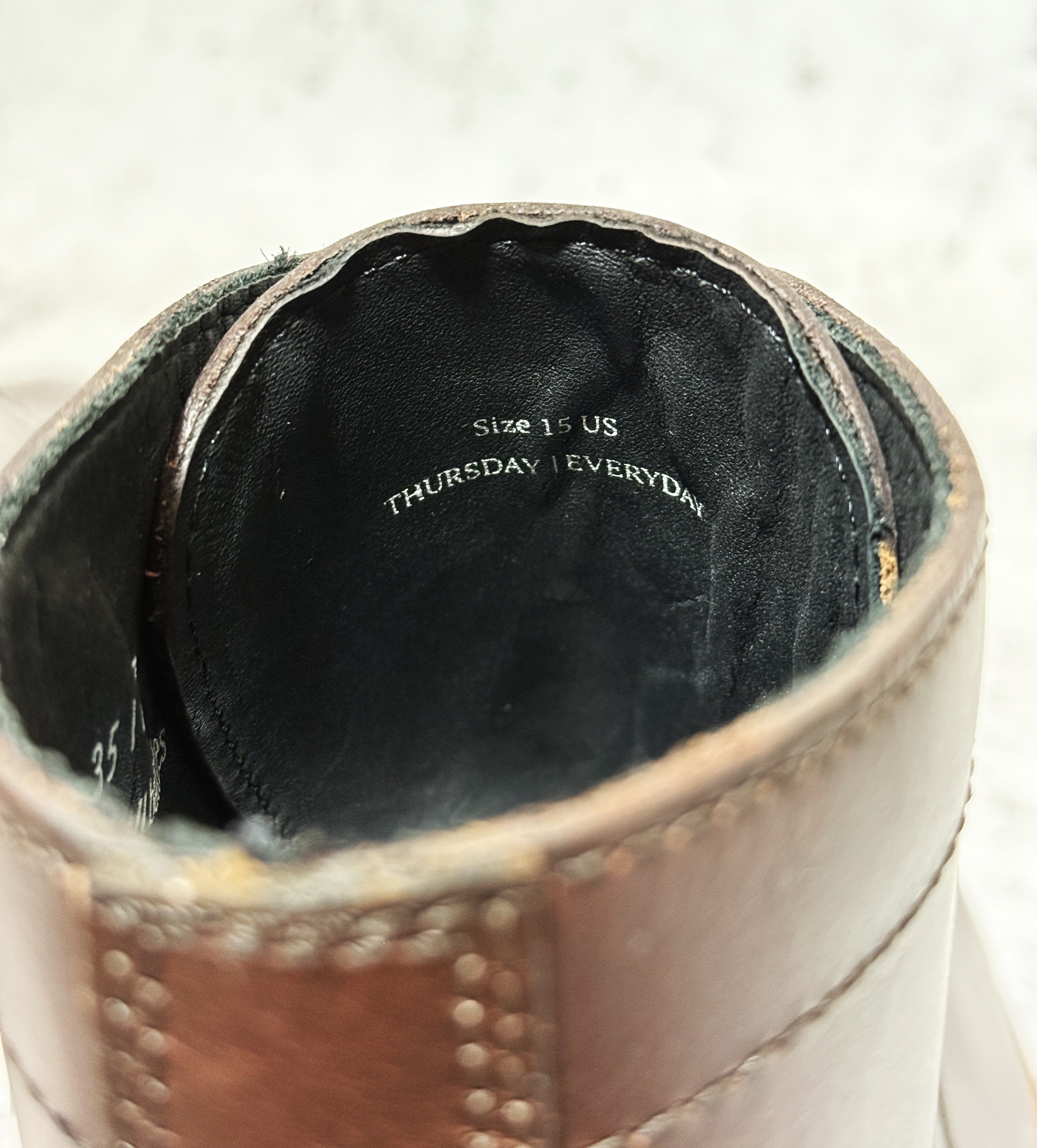 Thursday Boot Company Thursday Boot Co President Boots 15 US Leather Lace-Up Boots Size US 15 / EU 48 - 3 Thumbnail