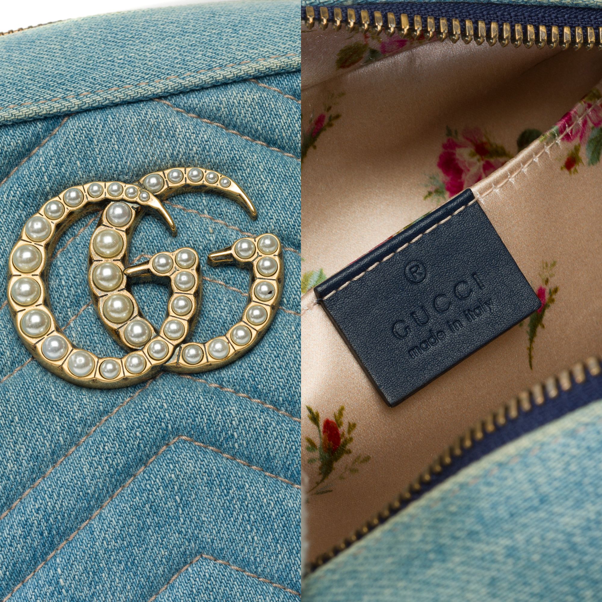 Gucci GUCCI Marmont in Blue Denim Size ONE SIZE - 7 Thumbnail