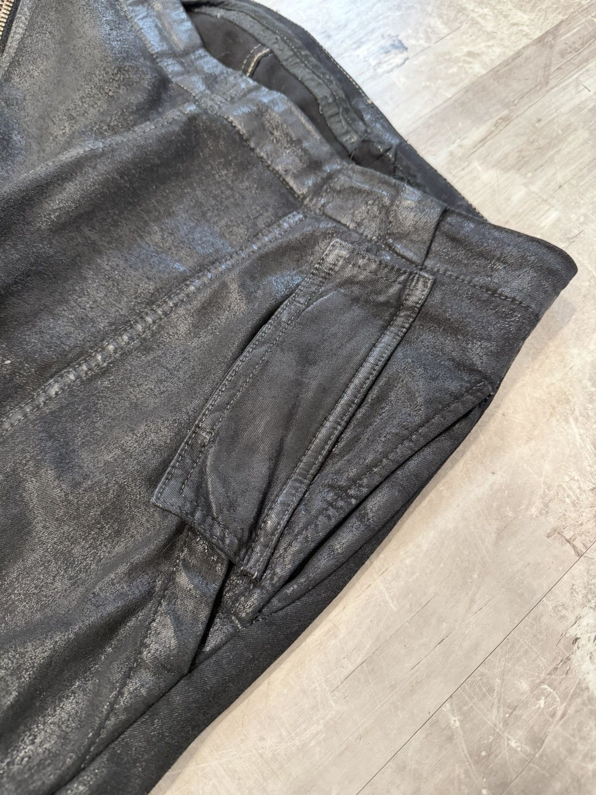 Rick Owens Olmar & Mirta Black Scrub Wax Aircut Size US 32 / EU 48 - 4 Thumbnail