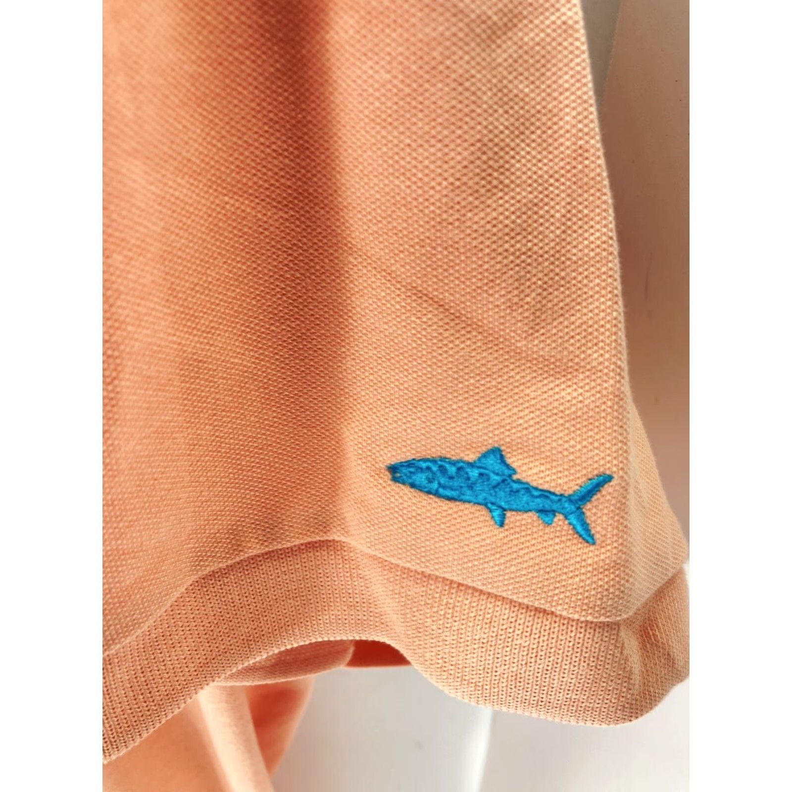 Vintage Columbia Polo Shirt Men L Short Sleeve Button Knit Coral Salmon Pink PFG Size US L / EU 52-54 / 3 - 4 Thumbnail