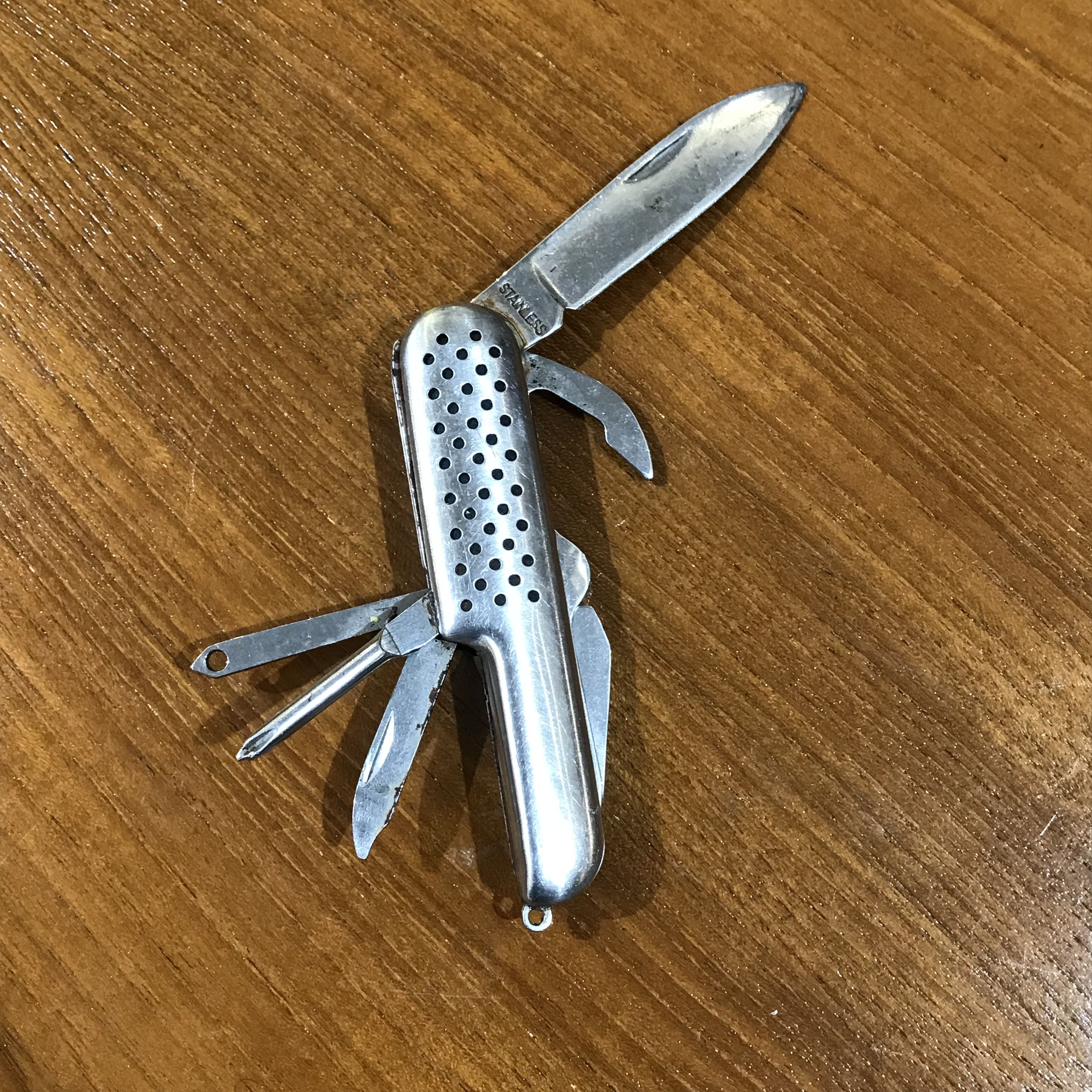Vintage Vintage european Knife look like Medium Pocket Knife Silver Size ONE SIZE - 3 Thumbnail