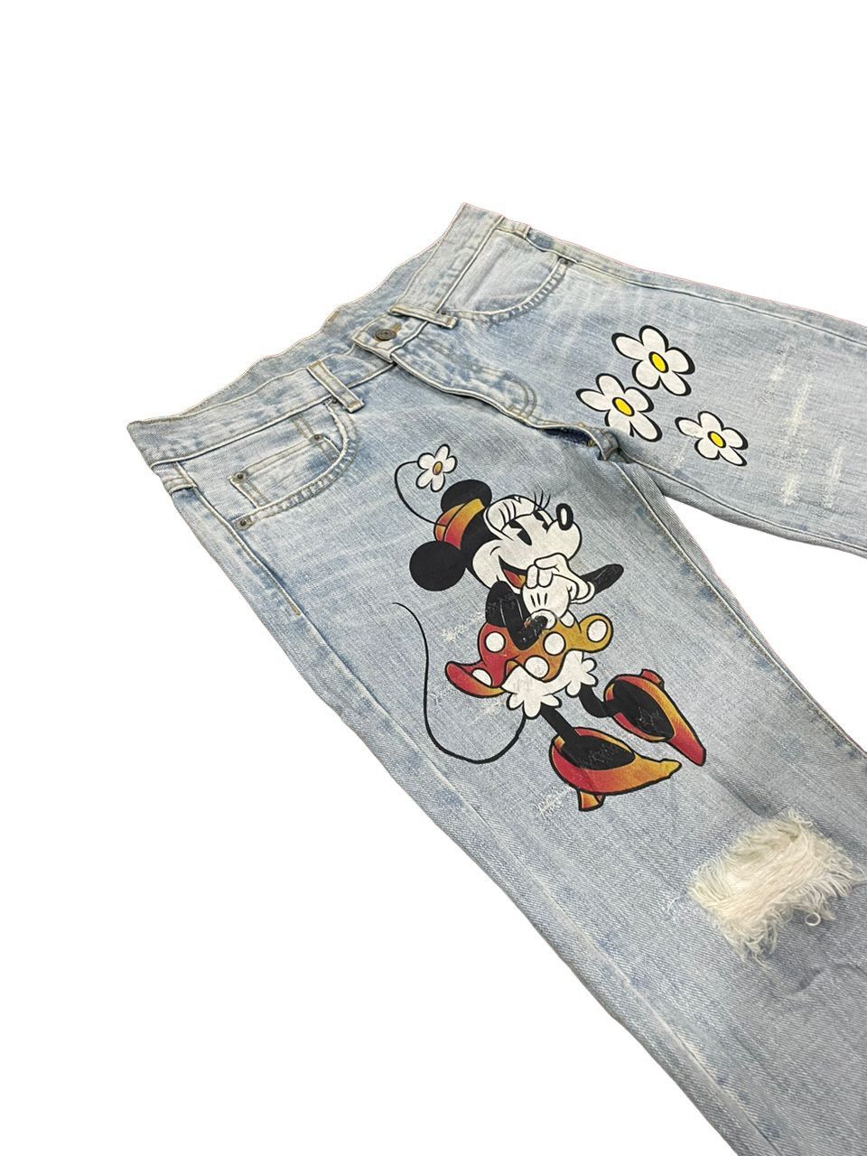 If Six Was Nine × Le Grande Bleu (L.G.B.) Disney x International World Jeans Japan Painter Minnie Jean Size US 32 / EU 48 - 11 Thumbnail