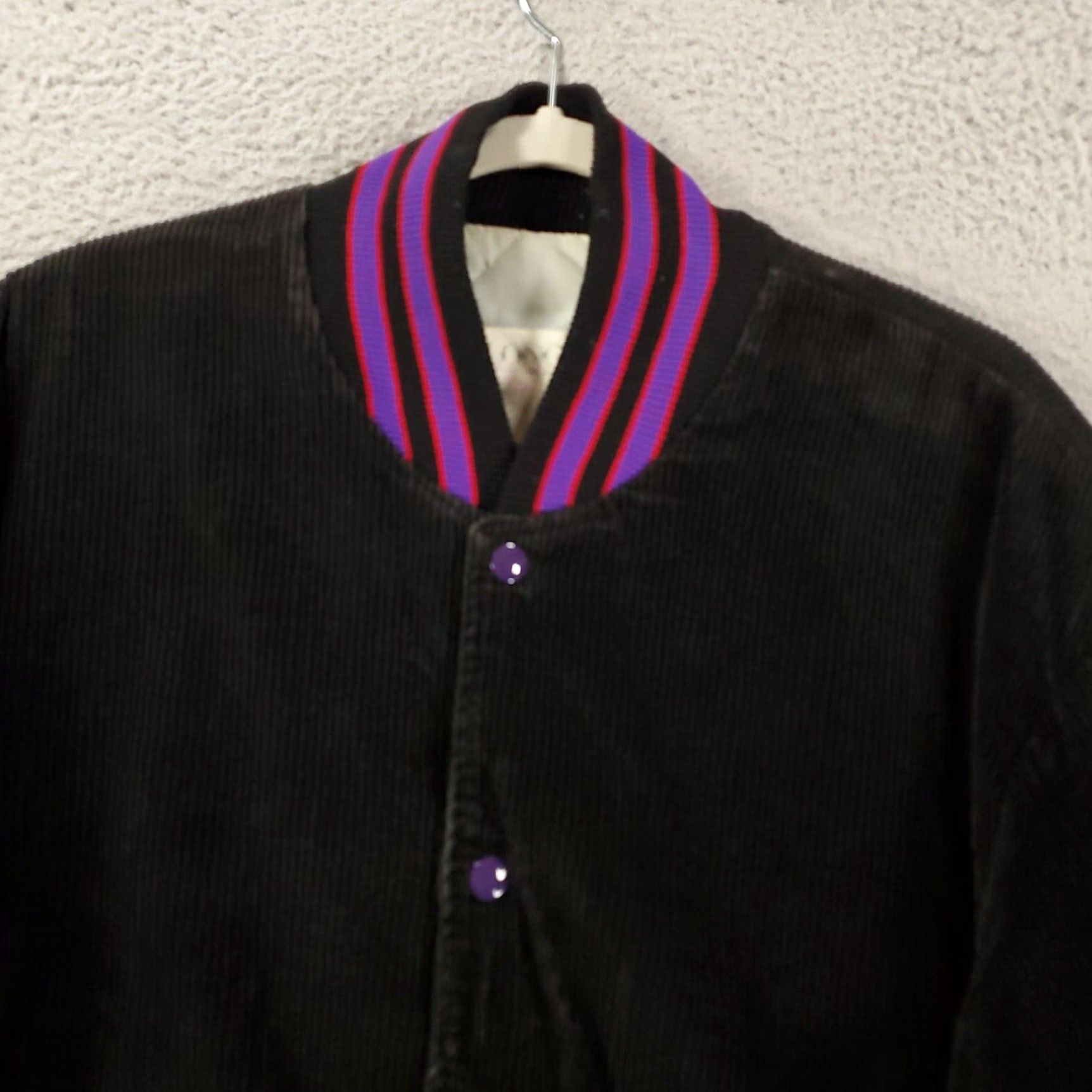 Vintage VINTAGE DeLong Cheer Leader Jacket Womens L Corduroy Varsity School 90s Cheerleading College USA Embroidered Logo Pockets Blue Jacket Size L / US 10 / IT 46 - 6 Thumbnail