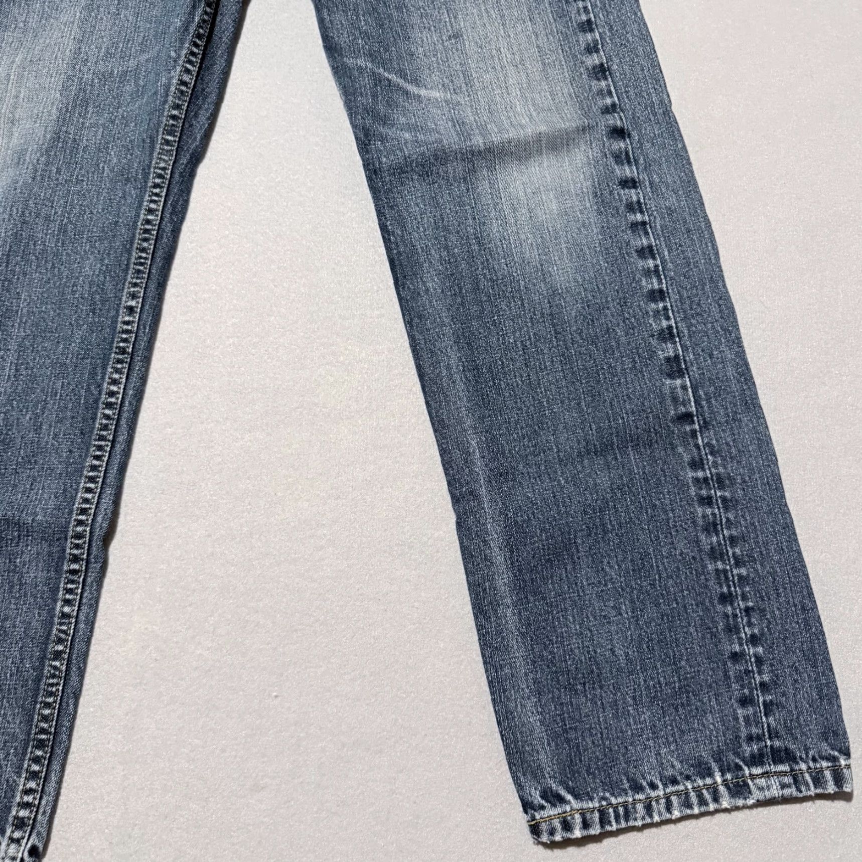 Levi's Levi’s 505 Jeans Men Blue Denim Mid-Rise Classic Straight Zip Fly - 32x27 Size US 32 / EU 48 - 6 Thumbnail