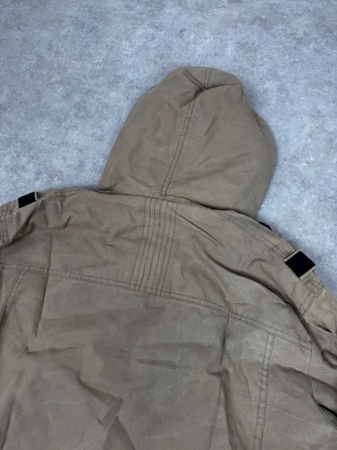 Givenchy 2000s Givenchy Destroyed Fur Hood Beige Cargo Jacket Size US M / EU 48-50 / 2 - 7 Thumbnail