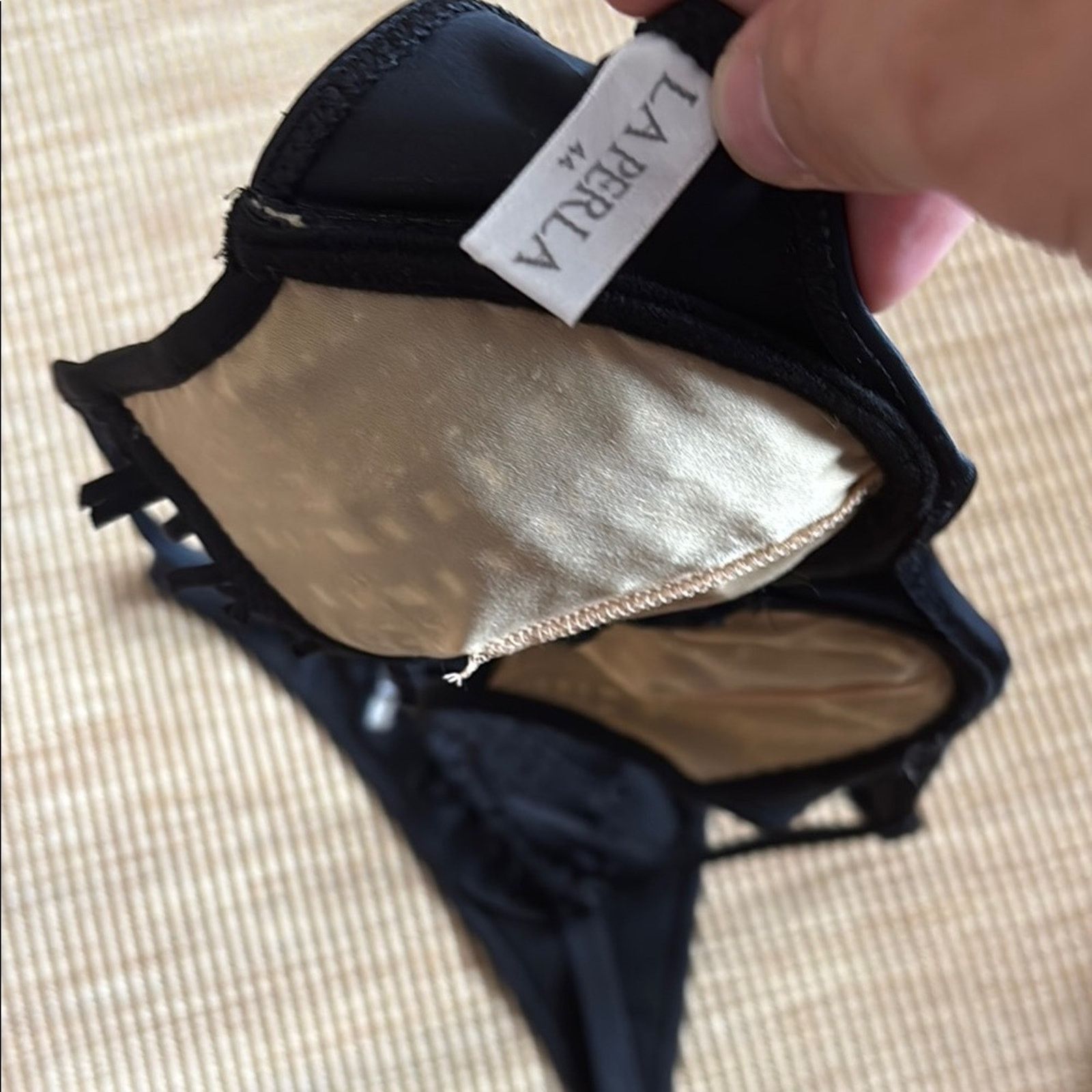 La Perla La Perla Black Triangle Bikini Swimwear Size 12 Size ONE SIZE - 10 Thumbnail