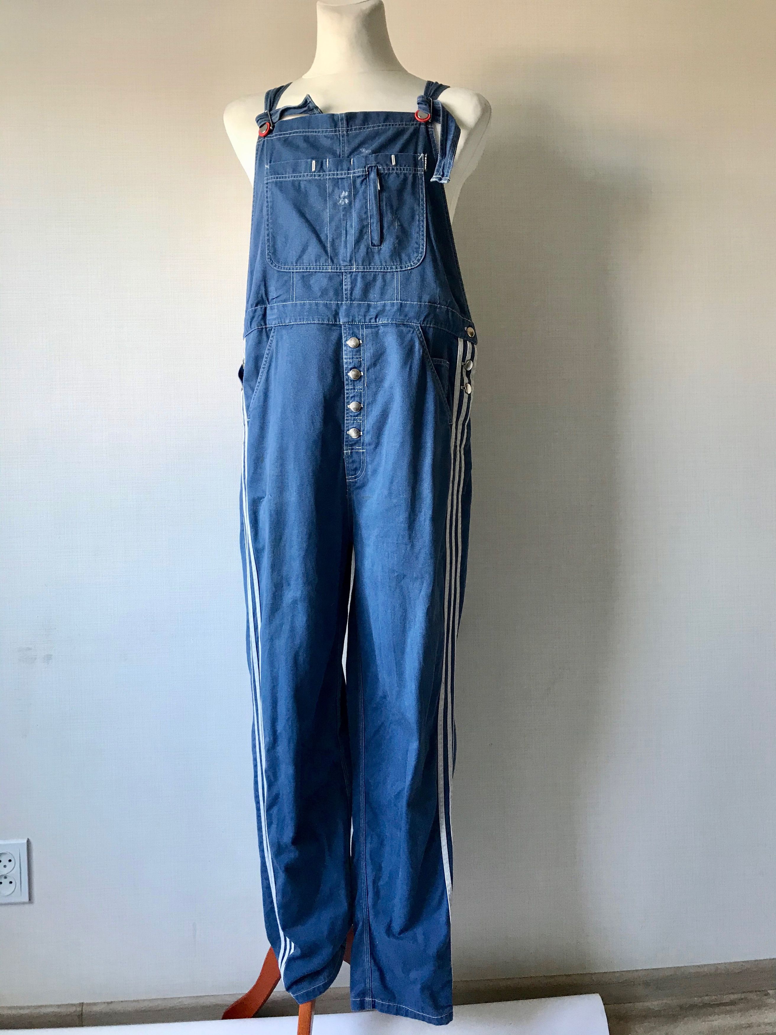 Adidas RARE Vintage Adidas Overall Denim Trefoil Size US 32 / EU 48 - 2 Thumbnail