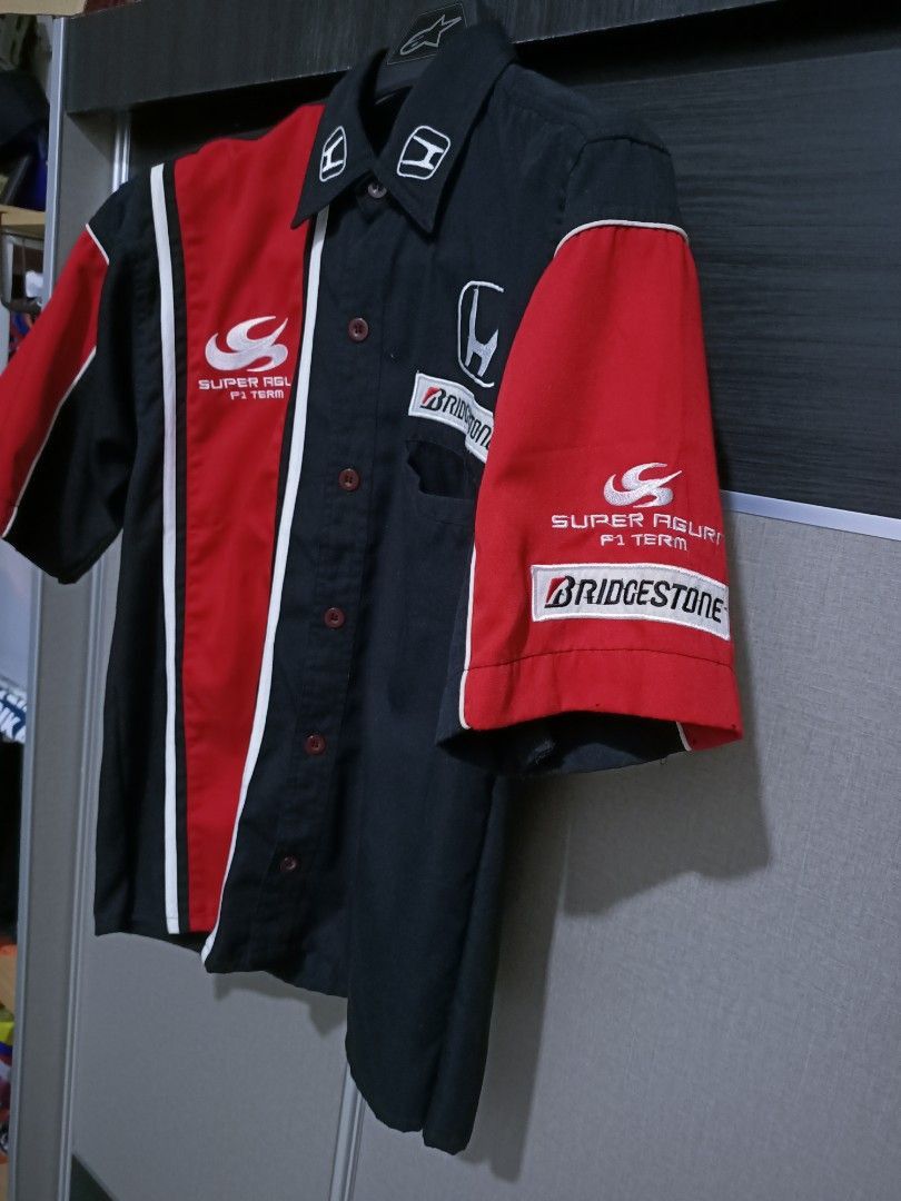 Formula 1 Honda x Super Aguri F1 Team x Bridgestone Pit Crew Shirt XL Size US M / EU 48-50 / 2 - 4 Thumbnail