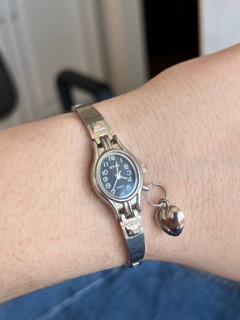 Japanese Brand × Vintage Vintage ❤️ Heart Amulet Japanese style futuristic Steel Watch Size ONE SIZE - 8 Thumbnail