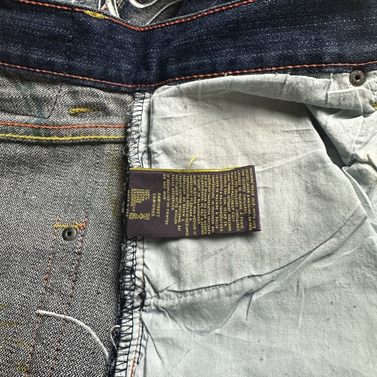 Christian Audigier Rare 00s Christian Audigier Skull Denim Pants Size US 32 / EU 48 - 8 Thumbnail