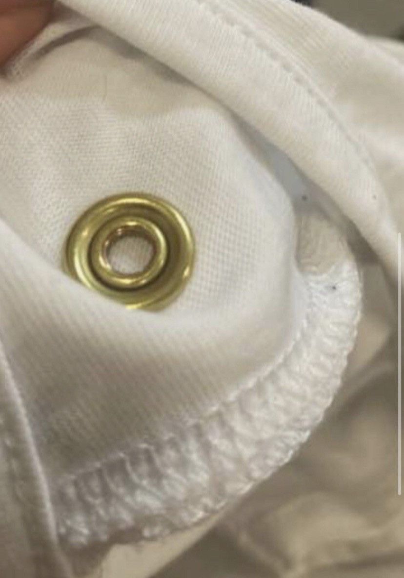 Balmain BALMAIN White Logo Printed Tank Gold Buttons Blanc Cotton Size XL / US 12-14 / IT 48-50 - 6 Thumbnail