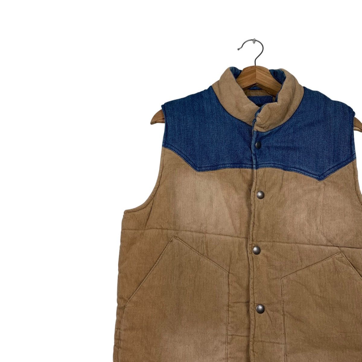 Japanese Brand RAG MACHINE Corduroy Puffer Vest #2292-C102 Size US M / EU 48-50 / 2 - 3 Thumbnail
