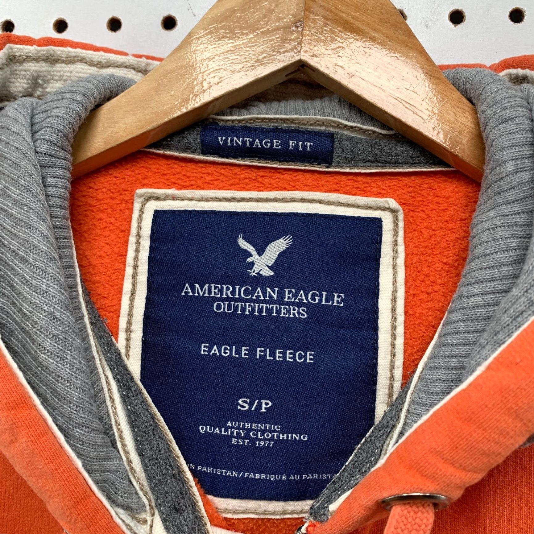 American Eagle Outfitters VINTAGE American Eagle Hoodie Sweatshirt Mens Small Orange Distressed Embroidered Y2K Size US S / EU 44-46 / 1 - 3 Thumbnail