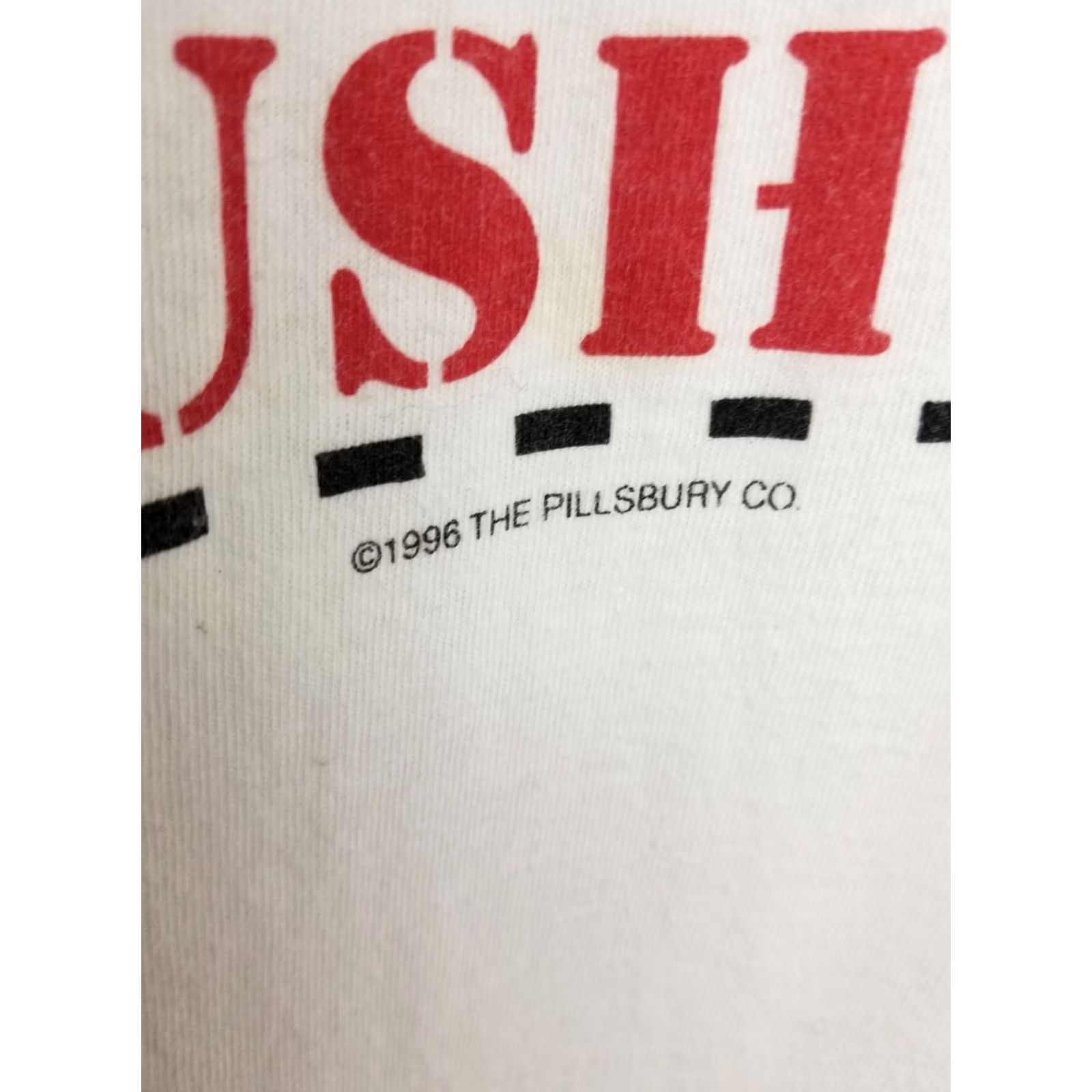Vintage VINTAGE 96' PILLSBURY COMPANY DOUGHBOY WHITE COTTON SINGLE STITCH T-SHIRT SZ L Size US L / EU 52-54 / 3 - 3 Thumbnail