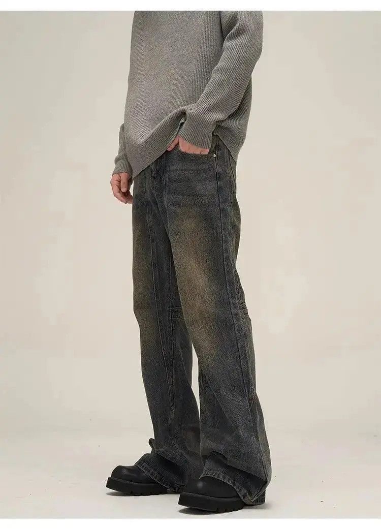Japanese Brand Retro distressed washed jeans Size US 32 / EU 48 - 3 Thumbnail