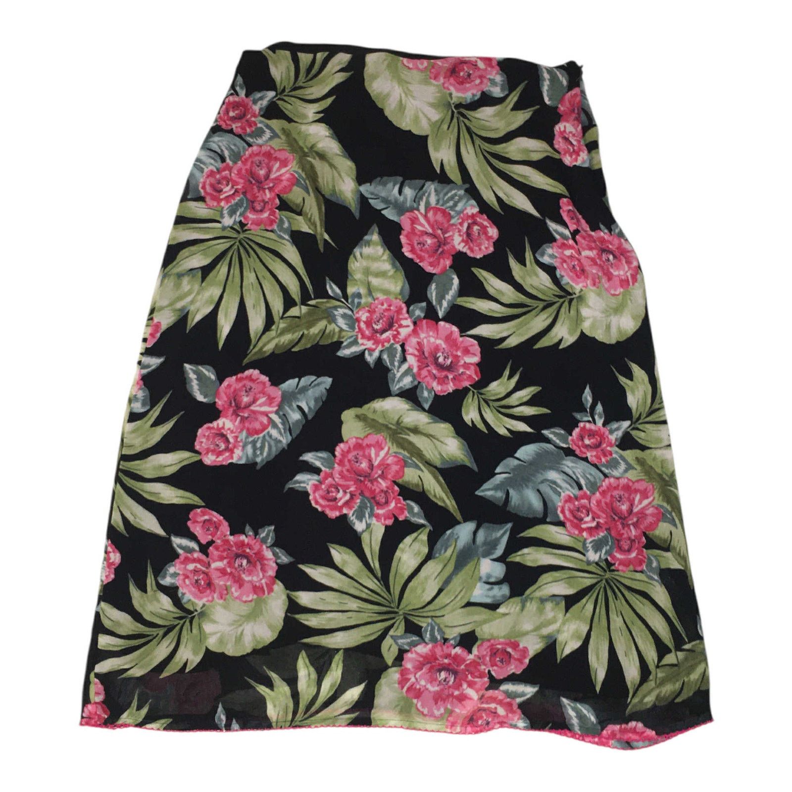 Other Nine & Company Flowy Paisley Skirt Hawaiian Floral Midi Sz 4 Size 27" / US 4 / IT 40 - 4 Thumbnail